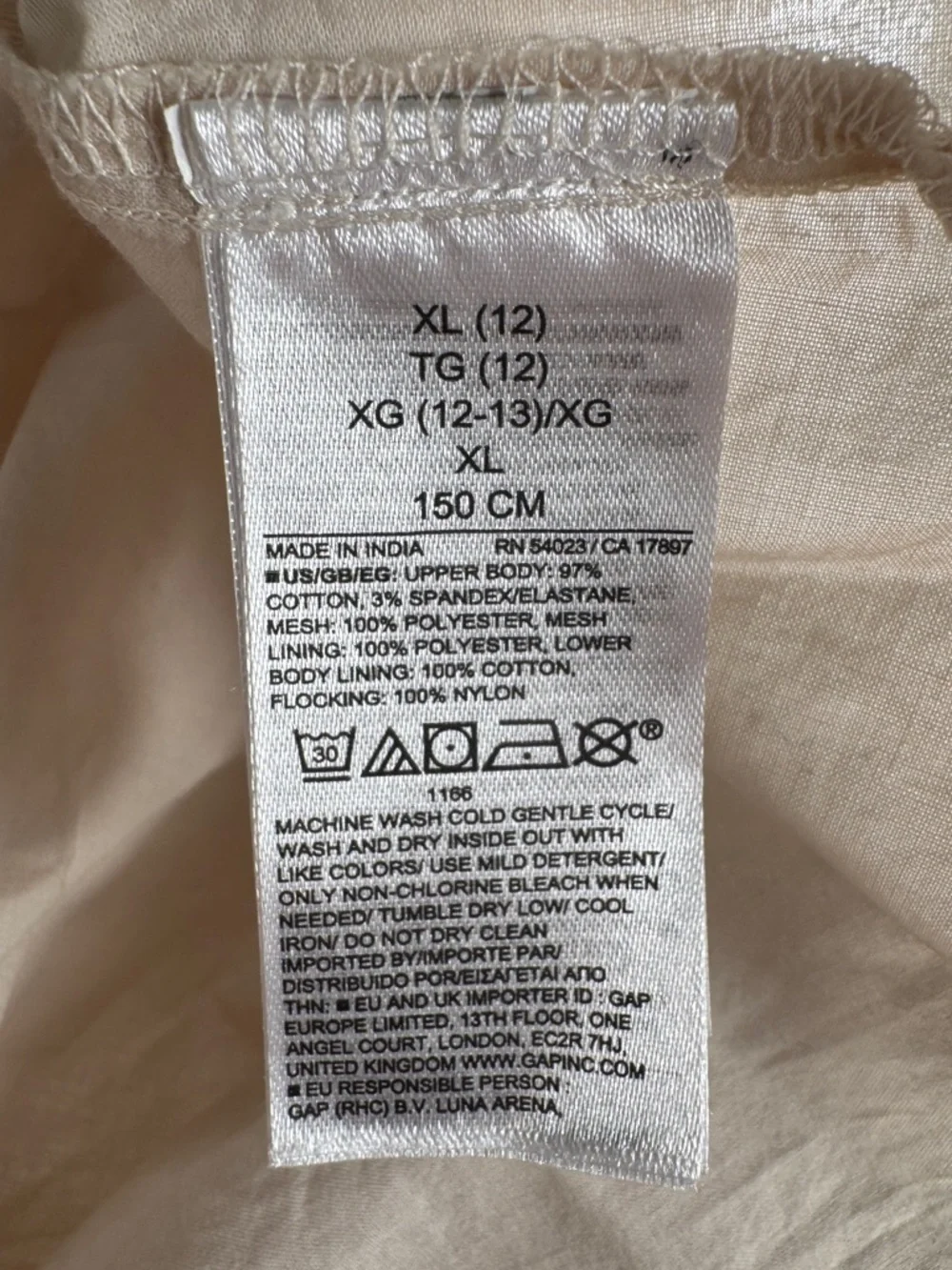 NWT Gap Kids Mixed Media Dress, Black Dots, Size XL (12)